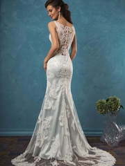 Свадебное платье Damiana. Силуэт Прямое. Цвет Белый / Молочный. Вид 2