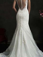 Свадебное платье Karolina. Силуэт Рыбка. Цвет Белый / Молочный. Вид 2
