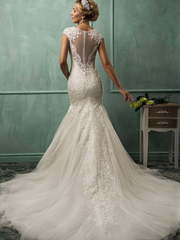 Свадебное платье Lanta. Силуэт Рыбка. Цвет Айвори / Капучино. Вид 2