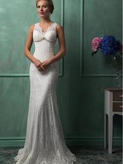 Свадебное платье Perla. Силуэт Прямое. Цвет Белый / Молочный. Вид 1