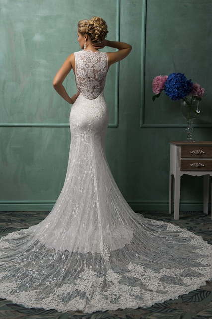 Свадебное платье Perla. Силуэт Прямое. Цвет Белый / Молочный. Вид 2