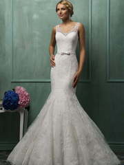 Свадебное платье Helena. Силуэт Рыбка. Цвет Белый / Молочный. Вид 1