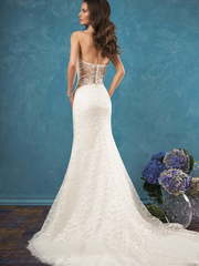 Свадебное платье Ariana. Силуэт Прямое. Цвет Белый / Молочный, оттенки Розового. Вид 2