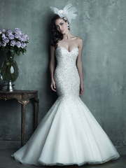 Свадебное платье C286. Силуэт Рыбка. Цвет Белый / Молочный. Вид 1