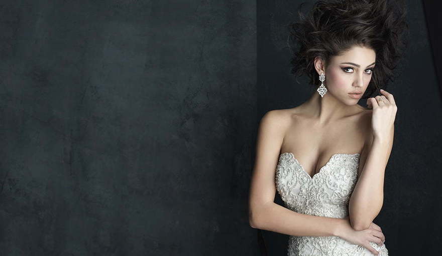 Свадебное платье C383. Силуэт Прямое. Цвет Айвори / Капучино. Вид 4