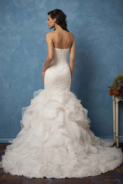 Свадебное платье Martina. Силуэт Рыбка. Цвет Белый / Молочный. Вид 2