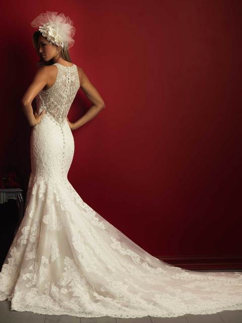 Свадебное платье C360. Силуэт Рыбка. Цвет Айвори / Капучино, Белый / Молочный. Вид 2