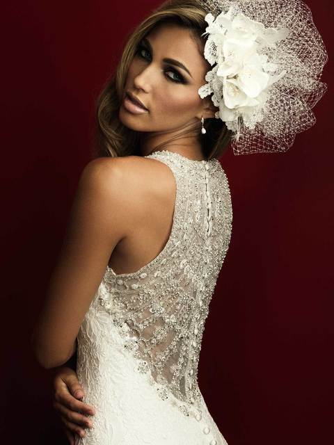 Свадебное платье C360. Силуэт Рыбка. Цвет Айвори / Капучино, Белый / Молочный. Вид 5