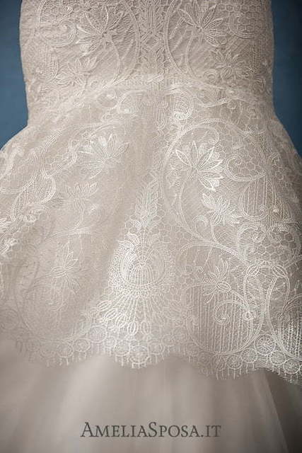 Свадебное платье Evelina. Силуэт Рыбка. Цвет Белый / Молочный. Вид 4