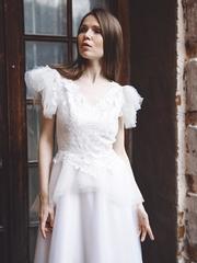 Свадебное платье Амели. Силуэт Прямое. Цвет Белый / Молочный. Вид 1