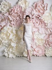 Свадебное платье Бриджит. Силуэт Прямое. Цвет Белый / Молочный. Вид 2