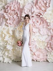 Свадебное платье Бернадет. Силуэт Прямое. Цвет Белый / Молочный. Вид 1