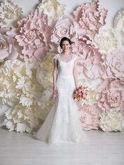 Свадебное платье Лакрес. Силуэт Рыбка. Цвет Белый / Молочный. Вид 1