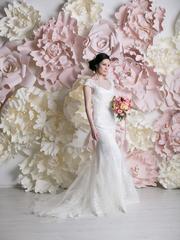 Свадебное платье Лакрес. Силуэт Рыбка. Цвет Белый / Молочный. Вид 2