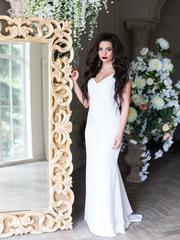 Свадебное платье Оливи. Силуэт Прямое. Цвет Белый / Молочный. Вид 1