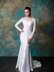 Свадебное платье Кристин. Силуэт Рыбка. Цвет Белый / Молочный. Вид 1