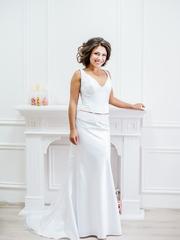 Свадебное платье Лия. Силуэт Прямое. Цвет Белый / Молочный. Вид 2