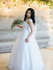 Свадебное платье Арт. U-1030315. Силуэт Пышное. Цвет Белый / Молочный. Вид 1