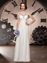 Свадебное платье Арт. tbr-020315. Силуэт Прямое. Цвет Белый / Молочный. Вид 1