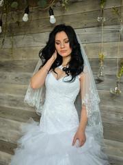 Свадебное платье Арт. 091. Силуэт Пышное. Цвет Белый / Молочный. Вид 2