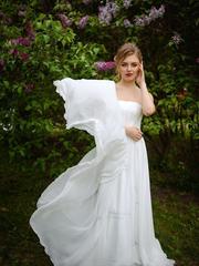 Свадебное платье Арт. 206. Силуэт Прямое. Цвет Белый / Молочный. Вид 1