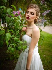 Свадебное платье Арт. 206. Силуэт Прямое. Цвет Белый / Молочный. Вид 2