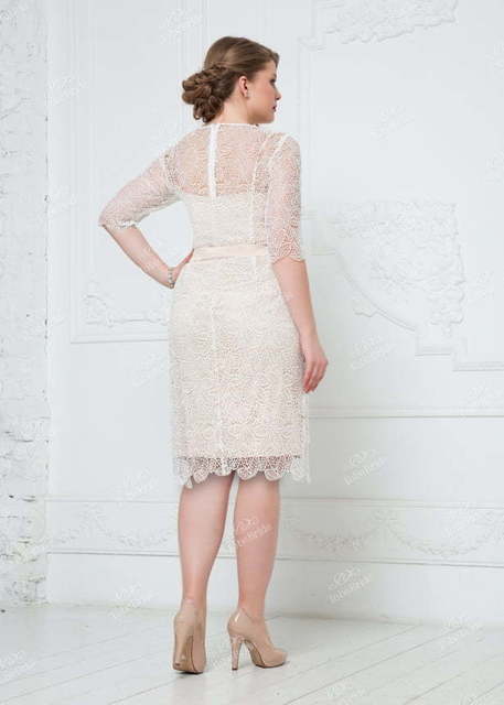 Свадебное платье NN040. Силуэт Прямое. Цвет Айвори / Капучино. Вид 4