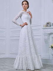 Свадебное платье RB008. Силуэт Прямое. Цвет Айвори / Капучино. Вид 1