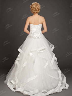 Свадебное платье PA003. Силуэт Пышное. Цвет Белый / Молочный. Вид 2