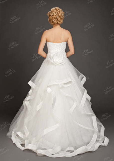 Свадебное платье PA003. Силуэт Пышное. Цвет Белый / Молочный. Вид 2