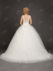 Свадебное платье DA001. Силуэт Пышное. Цвет Белый / Молочный. Вид 2