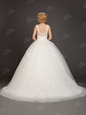 Свадебное платье DA001. Силуэт Пышное. Цвет Белый / Молочный. Вид 2