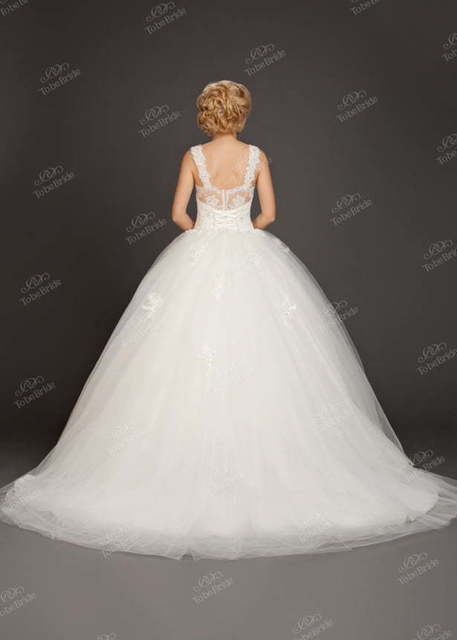 Свадебное платье DA001. Силуэт Пышное. Цвет Белый / Молочный. Вид 2