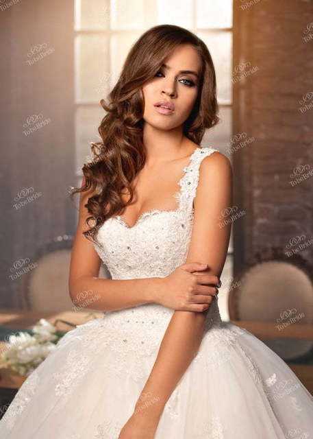 Свадебное платье DA001. Силуэт Пышное. Цвет Белый / Молочный. Вид 4