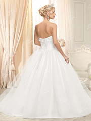 Свадебное платье PD0007. Силуэт Пышное. Цвет Белый / Молочный. Вид 2