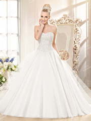 Свадебное платье KP0088. Силуэт Пышное. Цвет Белый / Молочный. Вид 1