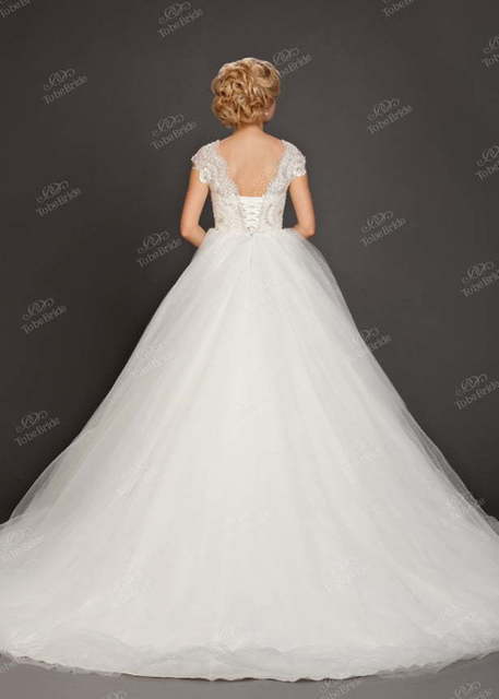 Свадебное платье IK005Y1. Силуэт Пышное. Цвет Белый / Молочный. Вид 2