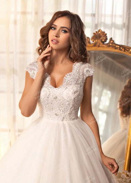 Свадебное платье IK005Y1. Силуэт Пышное. Цвет Белый / Молочный. Вид 4