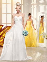 Свадебное платье BB186Y1. Силуэт Прямое. Цвет Белый / Молочный. Вид 1