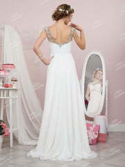 Свадебное платье MC0109B. Силуэт Прямое, Греческий. Цвет Белый / Молочный. Вид 2