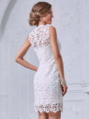 Свадебное платье NN031. Силуэт Прямое. Цвет Белый / Молочный. Вид 2