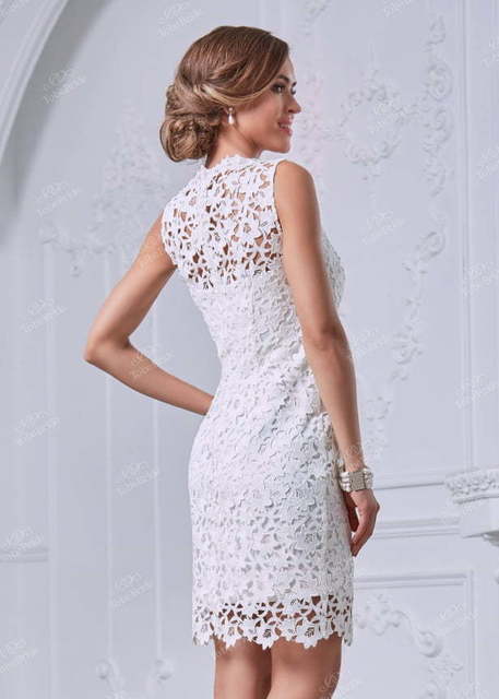 Свадебное платье NN031. Силуэт Прямое. Цвет Белый / Молочный. Вид 2