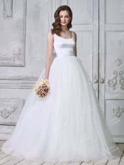 Свадебное платье NS013. Силуэт Пышное. Цвет Белый / Молочный. Вид 1