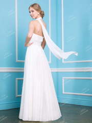 Свадебное платье NS002. Силуэт Прямое. Цвет Белый / Молочный. Вид 2