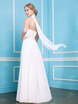 Свадебное платье NS002. Силуэт Прямое. Цвет Белый / Молочный. Вид 2
