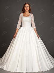 Свадебное платье NW001. Силуэт Пышное. Цвет Белый / Молочный. Вид 1