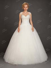 Свадебное платье DA003. Силуэт Пышное. Цвет Белый / Молочный. Вид 1