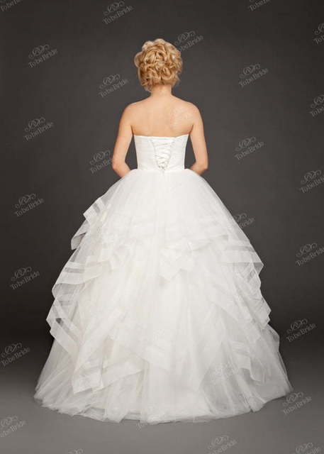 Свадебное платье BR004. Силуэт Пышное. Цвет Белый / Молочный. Вид 2