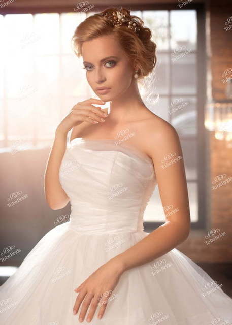 Свадебное платье BR004. Силуэт Пышное. Цвет Белый / Молочный. Вид 4