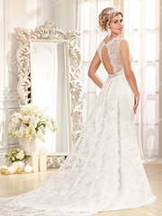 Свадебное платье SL0164. Силуэт Рыбка. Цвет Белый / Молочный. Вид 2